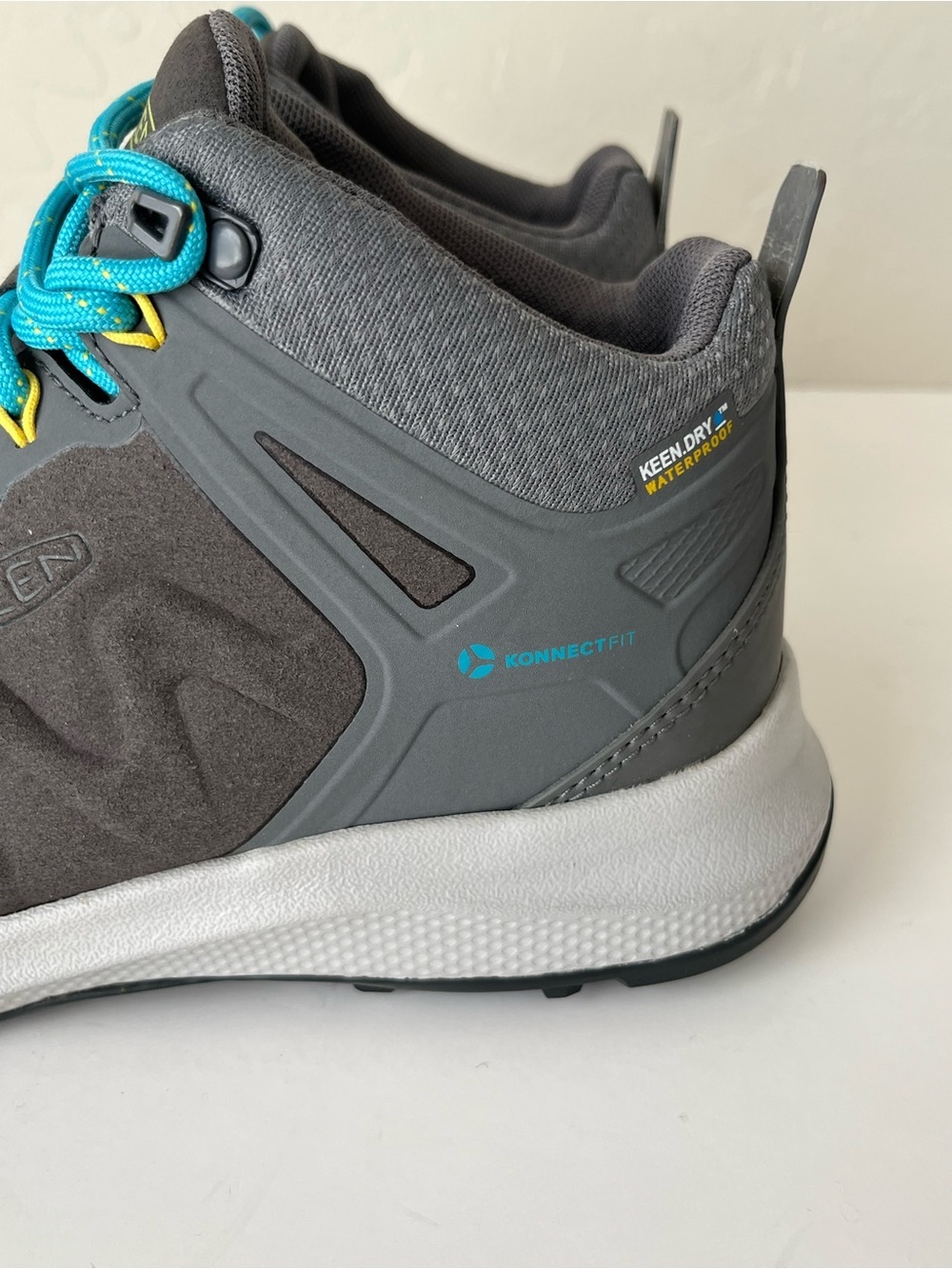 Keen Explore mid waterproof hiking boots lightweight grey 7.5 - Picture 8 of 12